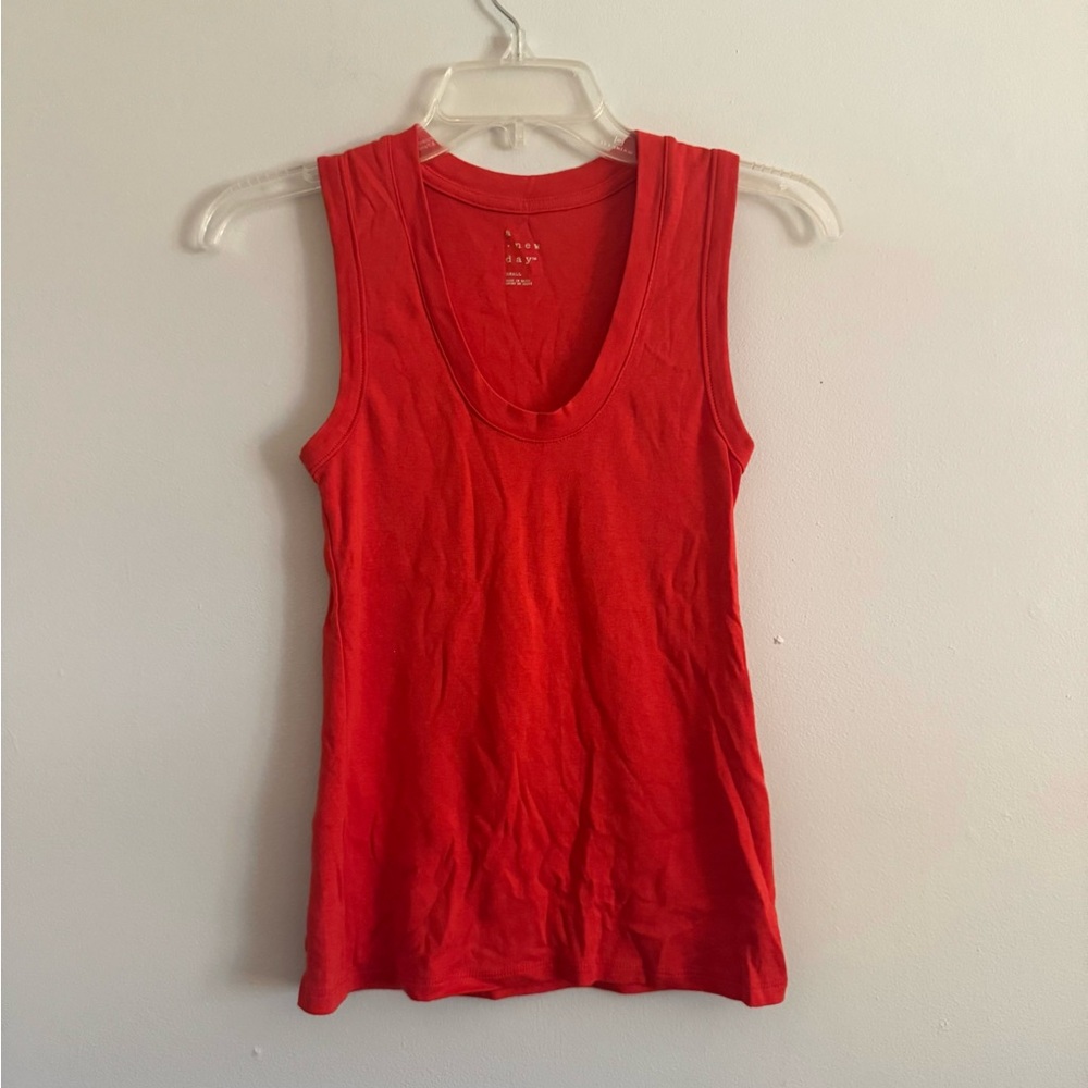 A New Day Red Orange tank S